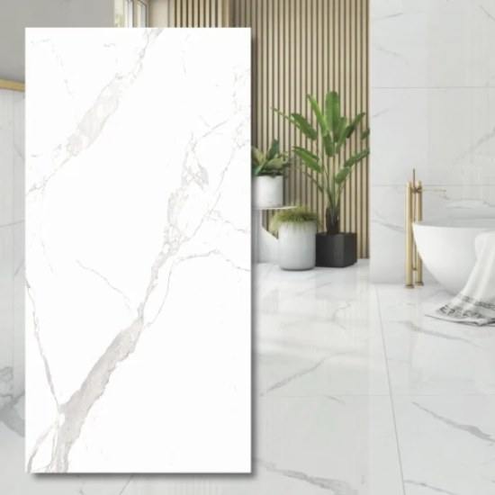 porcelain Polie Marbré Alaska Blanc 120/60