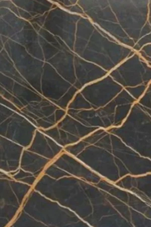 Marbre noir et doré