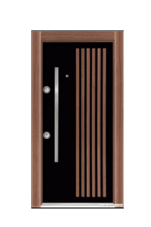Porte Blindé Marron